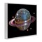 Stupell Industries Purple Disco Ball Planet Framed Giclee, design by Decent Exposures